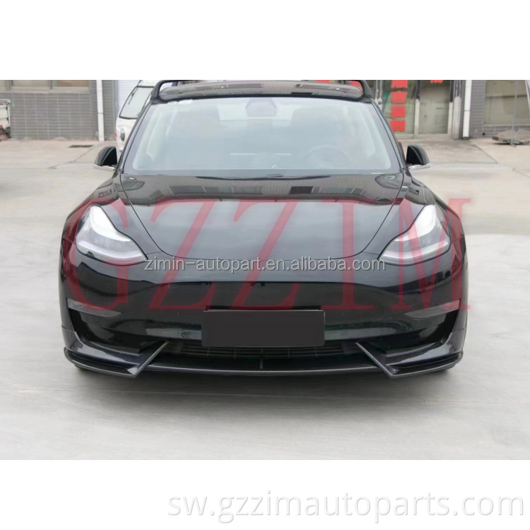 Car Front Bumper Lip Splitters Spoiler for Tesla Model 3  Model Y